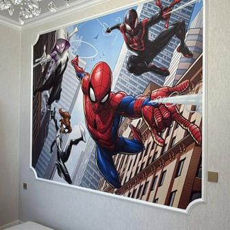 Поклейка обоев и галтелей без швов