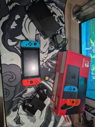 Продам nintendo switch red/neon blue