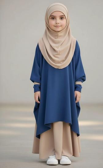 Детская мусульманская одежда, комплекты мама-дочка