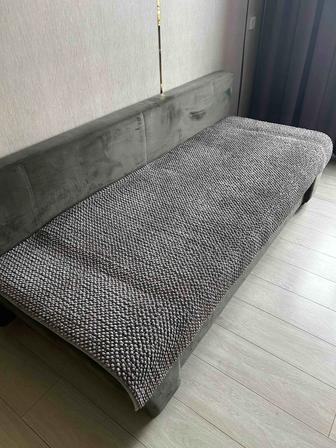 Диван раскладной -Цвет Хаки велюр Антивандальный