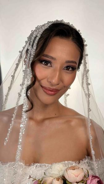 Макияж прическа