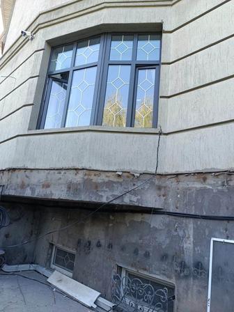 Реставрация Пластиковых окна и двери. Покраска алюминий окна и двери