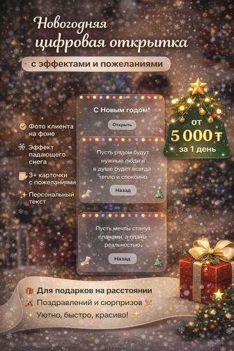 Новогодняя открытка-сайт