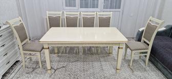 Стол раскладной 180-240см с 6ю стульями
