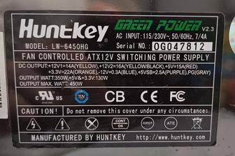 Блок питания Huntkey 450W