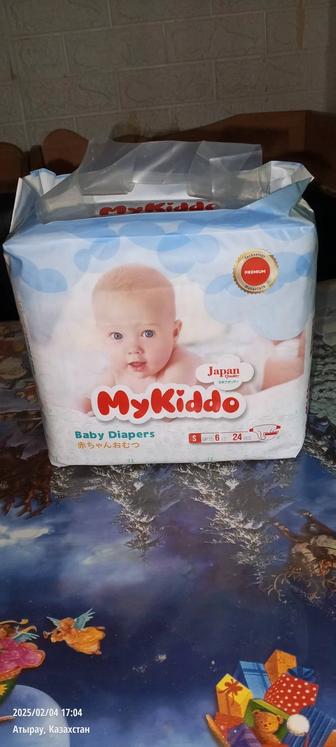 Продам подгузники для новорожденных 2 размер S масса тела 6 кг 24шт MyKiddo