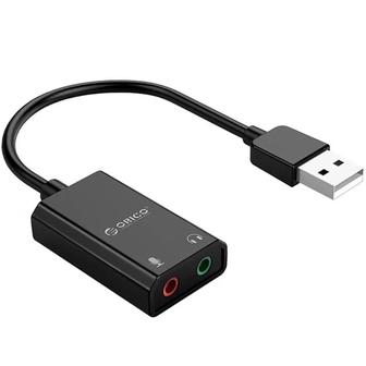 Внешняя USB звуковая карта ORICO. Подойдет для ПК и Ноутбука