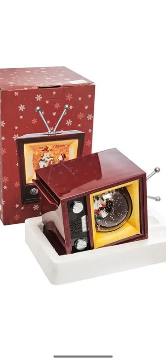 Новогодний ретро телевизор светильник