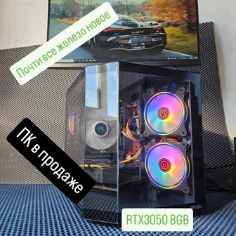 ИГРОВОЙ ПК на базе Ryzen 7/RTX 3050 8GB/16GB/Red