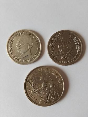 Юбилейные монеты 10 рупий Индии 1969-1972гг