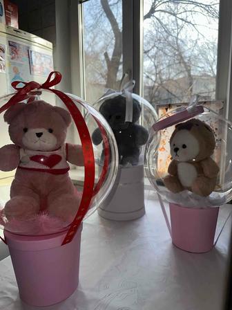 Мишки в шарике подарочные боксы!