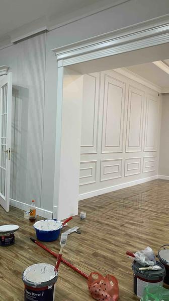 Малярные работы побелка покраска стен и потолок отделка стены