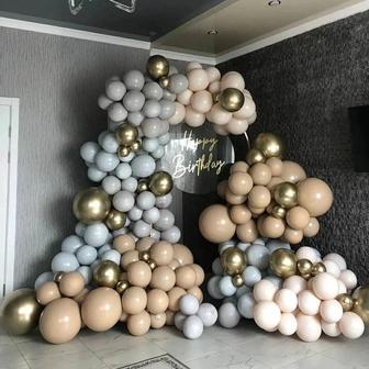 Шары, баннер, фотозона, оформление Туркестан