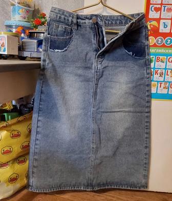 Юбка джинсовая