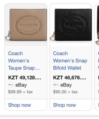 Оригинал Coach кошелек, портмоне.