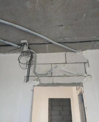 Установка кондиционера,прокладка трассы