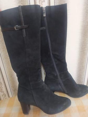 Сапоги женские демисезонные натуральная замша