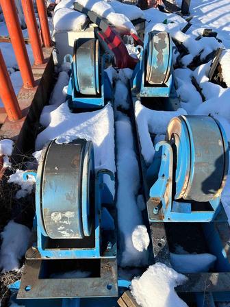 Переставной сварочный роликовый вращатель грузоподъемностью 15 т (неприводн