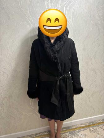 Шуба с капюшоном