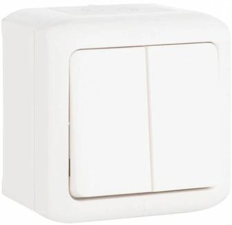 Выключатель Legrand Quteo откр. 2кл. IP44 белый (782302)