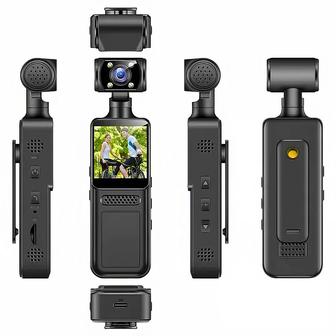 МИНИАТЮРНАЯ-ЭКШН спортивная видеокамера 4К, wi-fe контроль. Носимая (Новая)