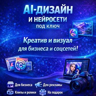 Услуги нейросетей - фото, видео, логотипы, инфографика