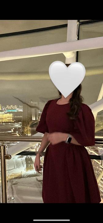 Бордовый платье вечерний