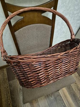 Большая корзина с ручкой 50х40см игровая лоза.