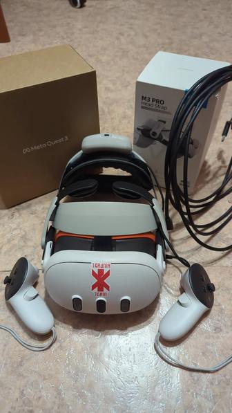 Продам vr шлем meta quest 3 128gb, крепление bobovr m3 pro