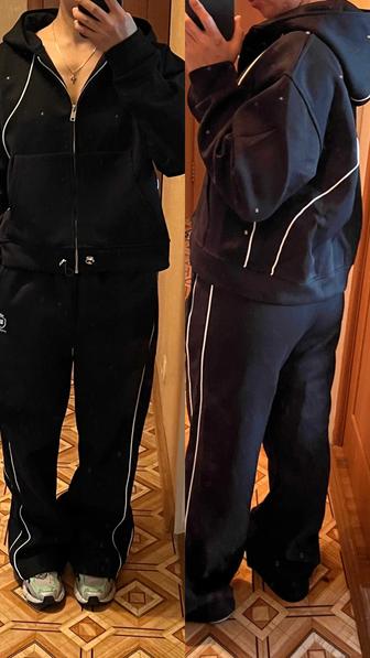 Женский спортивный костюм, цвет черный