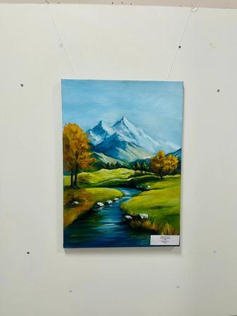 Горный пейзаж с рекой