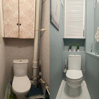 Укладка плитки, сан узел под ключ