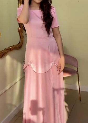Платье двойка розовая