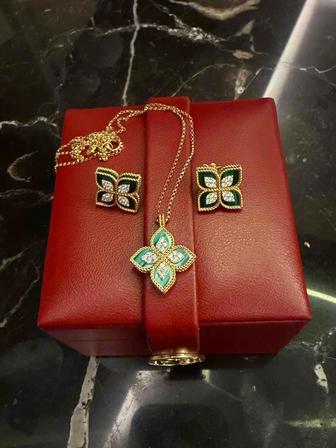 Roberto Coin серьги и подвеска оригинал