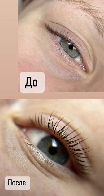 Ламинирование ресниц и долговременная укладка бровей (комплекс)