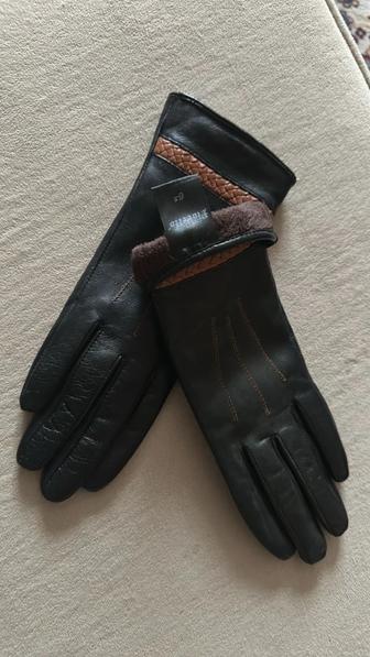 Перчатки кож.женские/ на узкую руку/