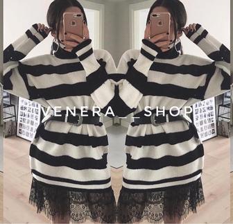 Модное теплое платье