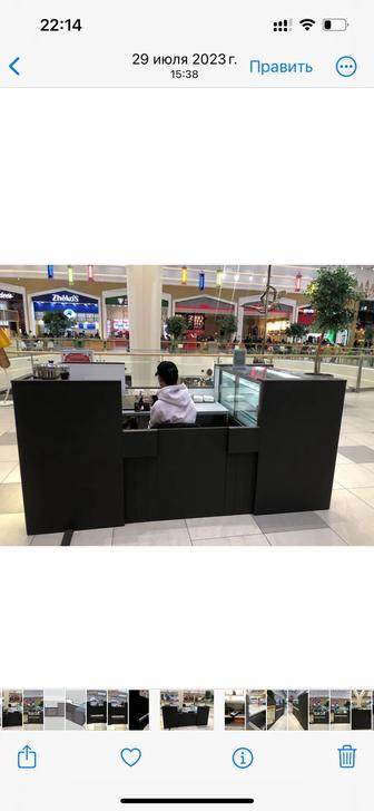 Торговый островок для ТРЦ под кофейню мороженое бутик