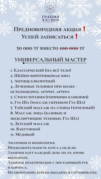 Курсы массажу