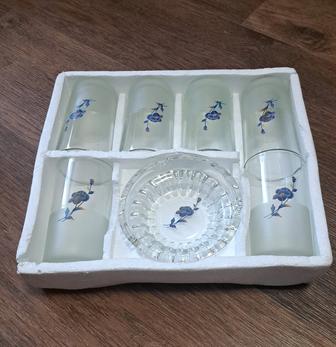 Набор стаканов и пепельница OPERA, стекло, 6 шт стаканов и 1 пепельница