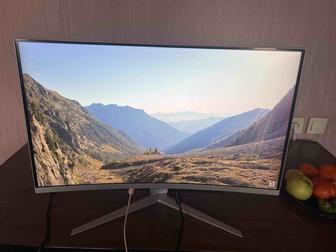 Изогнутый Белый Монитор 144Hz, 27 дюймов GMX27C144