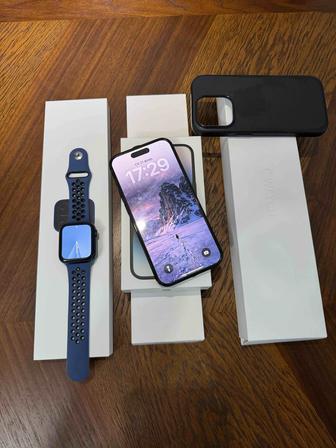 iPhone 14 Pro 256 gb and Apple Watch 6 series 44 mm