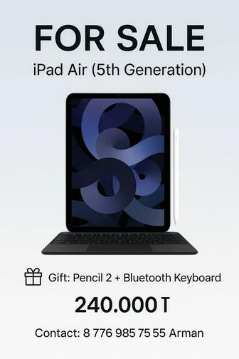 Ipad air 5 Pencil 2 generation Bluetooth keyboard