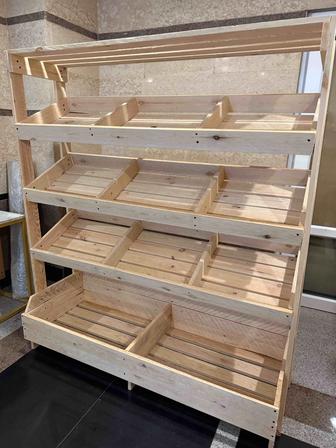 Стеллаж деревянный новый