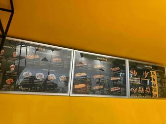 Лайтбокс меню , световое меню