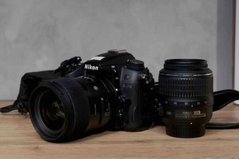 Nikon D7000 Sigma 35 mm f/1.4 фотоаппарат Костанай Зеркальная камера