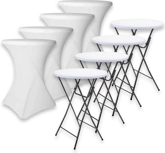 Аренда фуршетных коктейльных столов