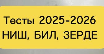 Тесты к НИШ, БИЛ и Зерде по казахскому языку