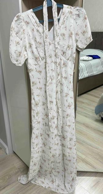 Платье цветочный принт