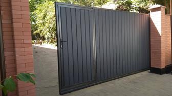 Откатные ворота, автоматика, установка.